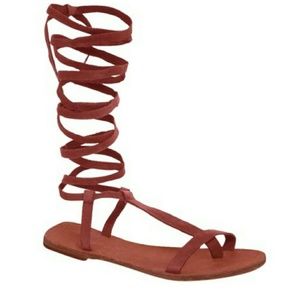 Free People Shoes - New Free People Dahlia Brick Lace Up Sandal Sz 8 Free People Shoes - New Free People Dahlia Brick Lace Up Sandal Sz 8